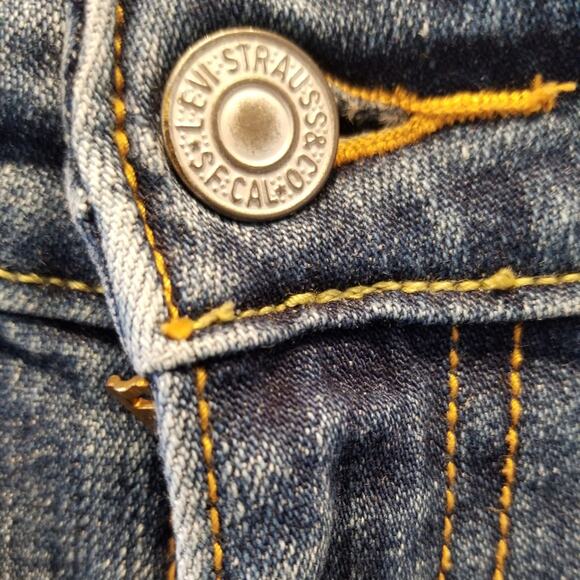 Levi's 515 Bootcut Curvy Blue Jeans Stretch Denim Plus Size 18 - Picture 4 of 12